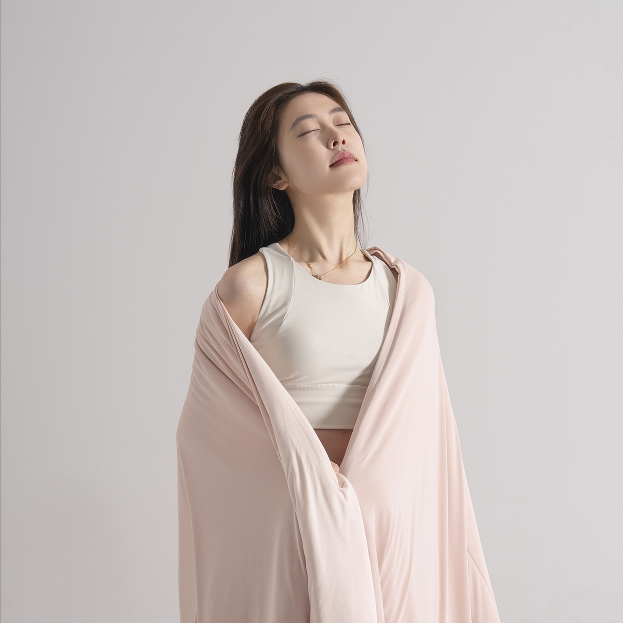 91家纺网 家纺一手货源 找家纺 棉森家纺 2026新款亚朵酒店同款深睡被双感控温被含礼盒夏被直播团购爆款夏凉被  橘雾粉