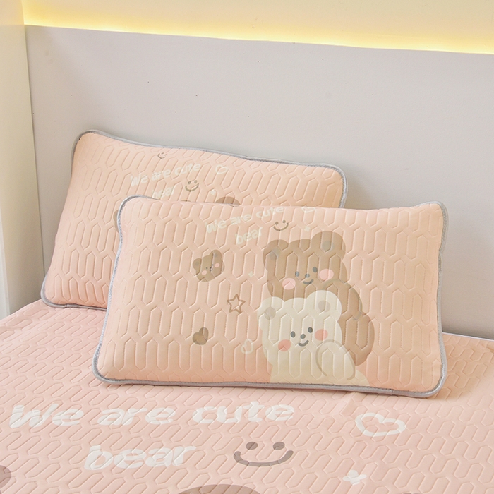 91家纺网 家纺一手货源 找家纺 佳鸿家纺 2026新款冰丝防水乳胶凉席隔尿垫姨妈垫床垫保护垫单人床双人床可机洗 防水白熊-咖