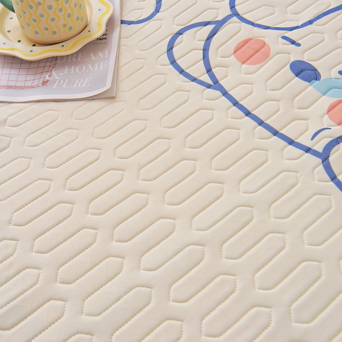 91家纺网 家纺一手货源 找家纺 佳鸿家纺 2026新款冰丝防水乳胶凉席隔尿垫姨妈垫床垫保护垫单人床双人床可机洗 防水汪汪柴犬