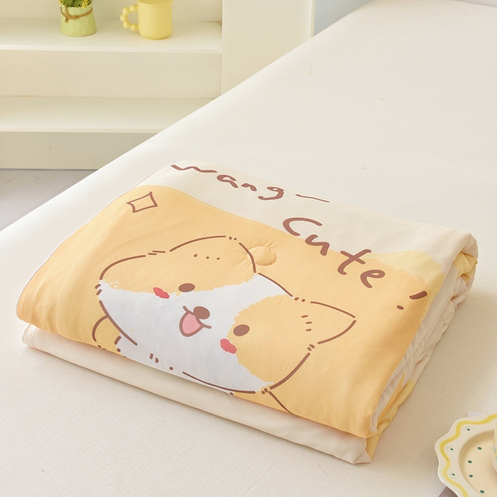 91家纺网 家纺一手货源 找家纺 （总）佳鸿家纺 2026新款冰淇凌夏凉被凉感丝加氨卡通夏被空调被冷感薄被子单双人床可机洗