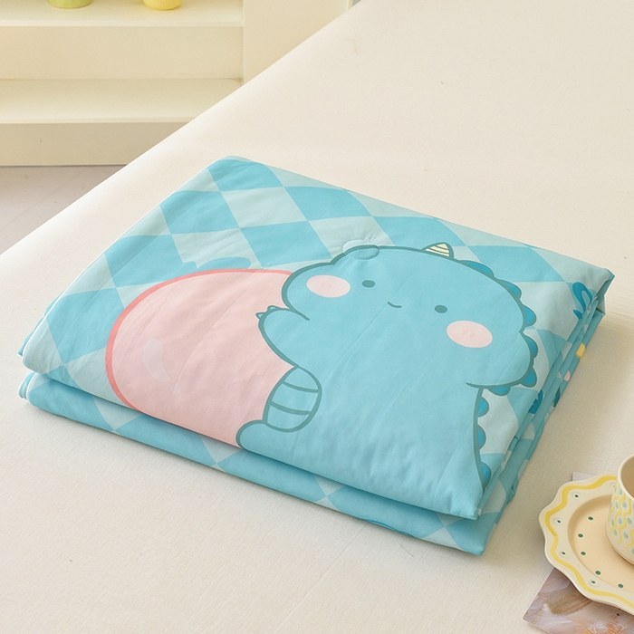 91家纺网 家纺一手货源 找家纺 （总）佳鸿家纺 2026新款冰淇凌夏凉被凉感丝加氨卡通夏被空调被冷感薄被子单双人床可机洗