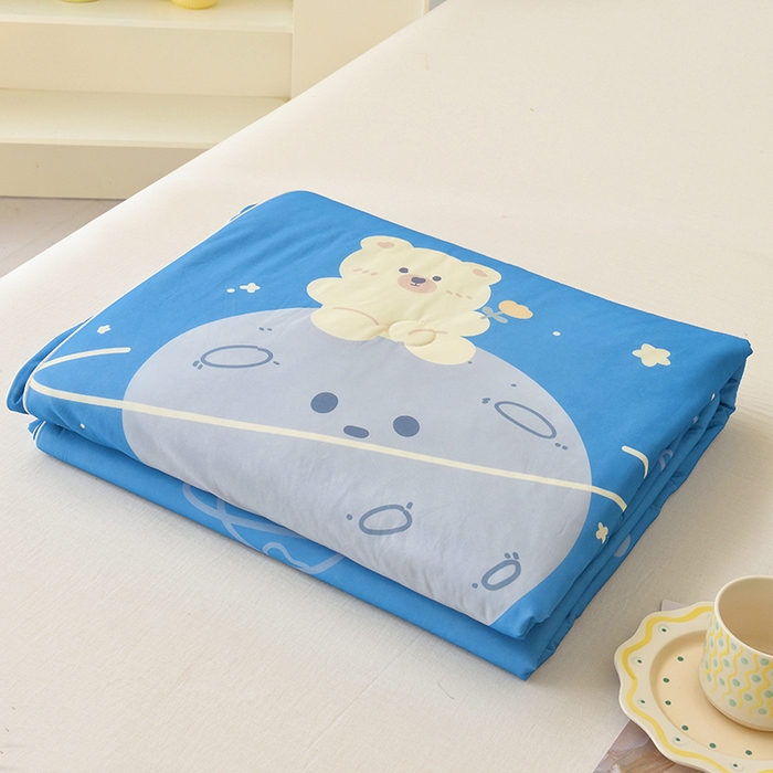 佳鸿家纺 2026新款冰淇凌夏凉被凉感丝加氨卡通夏被空调被冷感薄被子单双人床可机洗 米洛熊