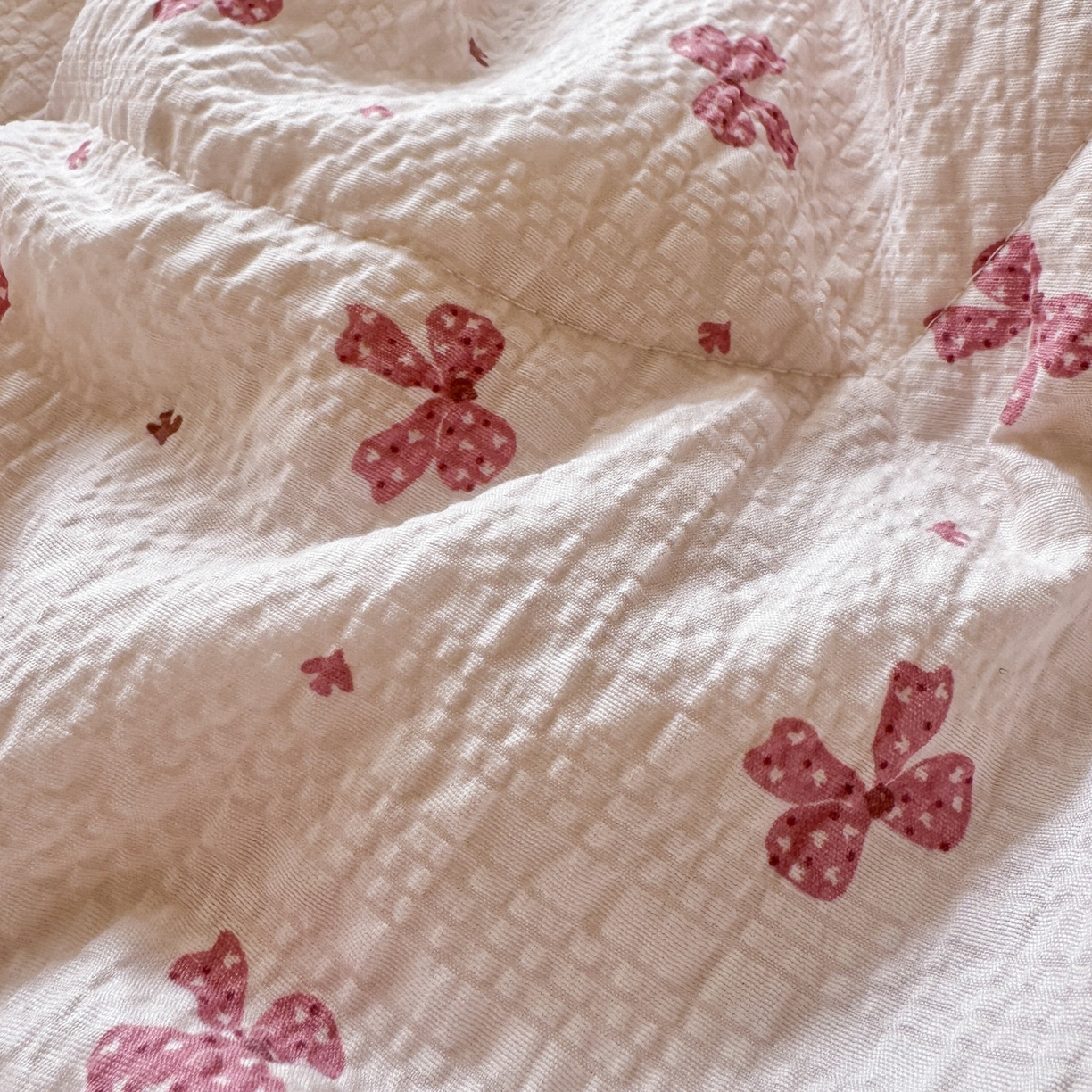 91家纺网 家纺一手货源 找家纺 禾沐 2026新款云感泡芙棉床盖夏被四件套AA款（夏被款） 若梦