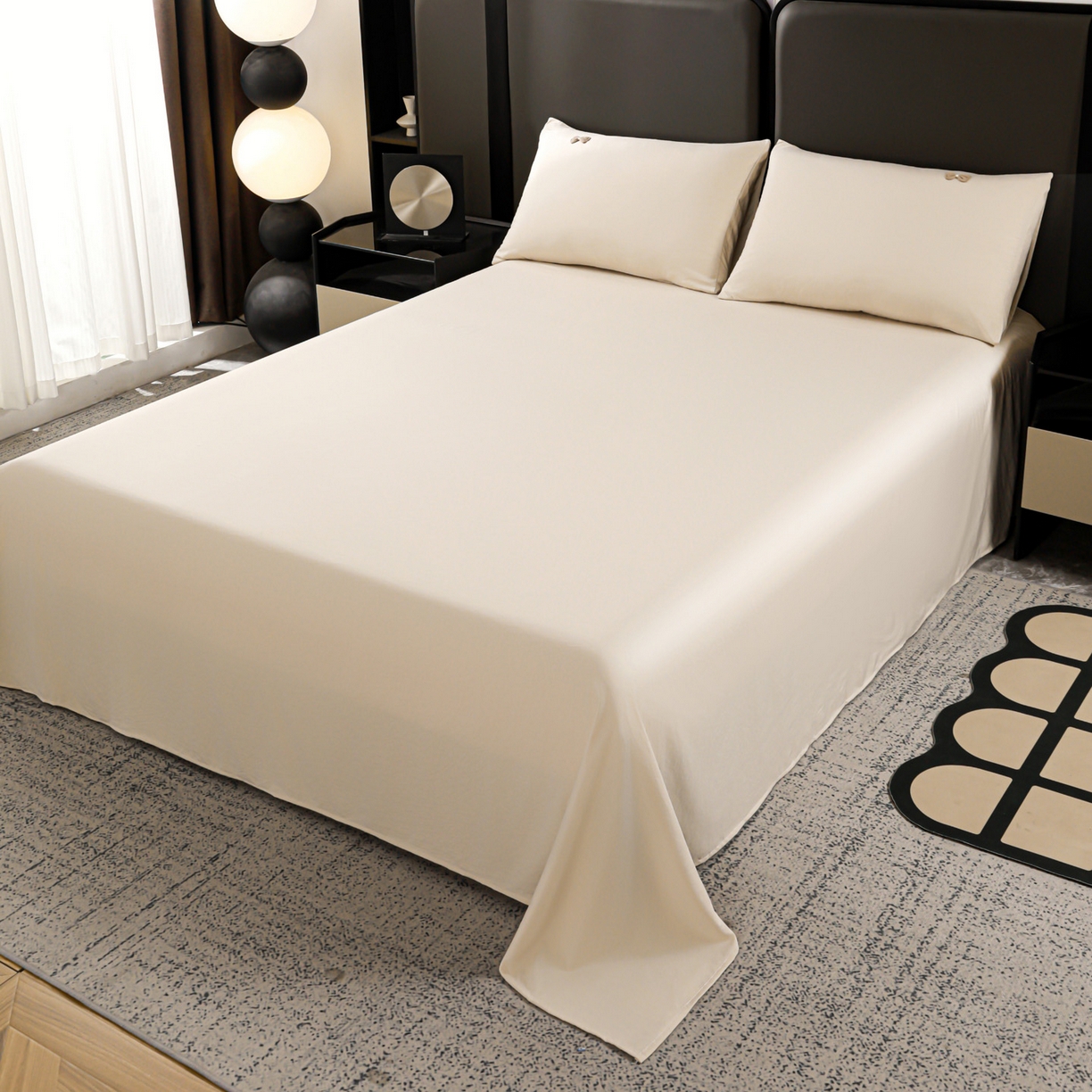 91家纺网 家纺一手货源 找家纺 佳鸿家纺 2026新款A类凉感冰柔丝刺绣手包边夏凉被夏被四件套 提供质检报告 奶咖小熊