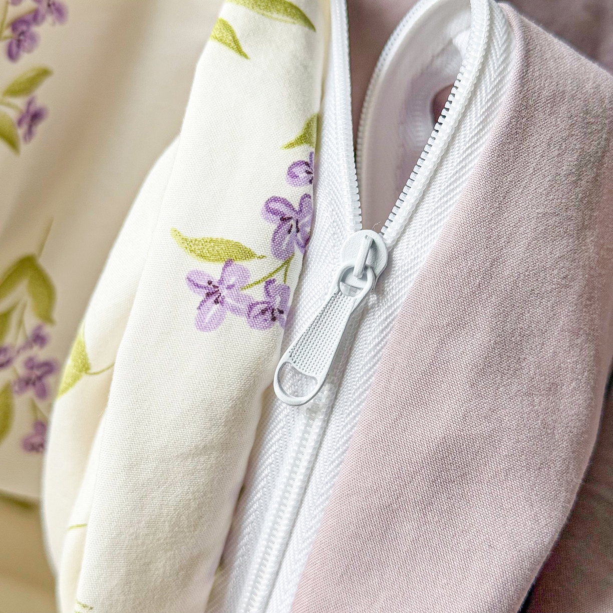 91家纺网 家纺一手货源 找家纺 铭浩家纺 2026春夏新款A类古法水洗云朵四件套 香雪蓝