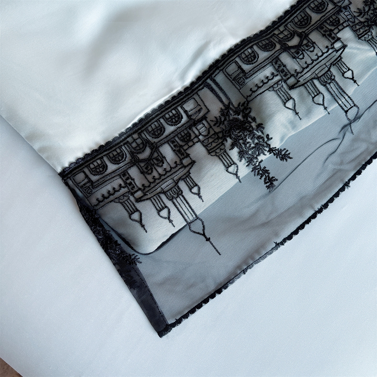 91家纺网 家纺一手货源 找家纺 （总）梵蒂莎 2026新款黑纱城堡系列60s兰精天丝夏被四件套夏凉被空调被被子被芯床单枕套床笠（需要买家秀，加微信