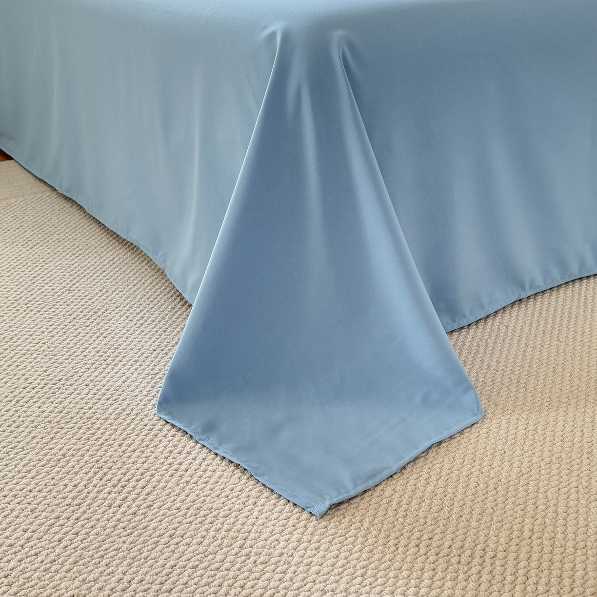 91家纺网 家纺一手货源 找家纺 铭浩家纺 2026春夏新款A类古法水洗云朵四件套 心恋之语