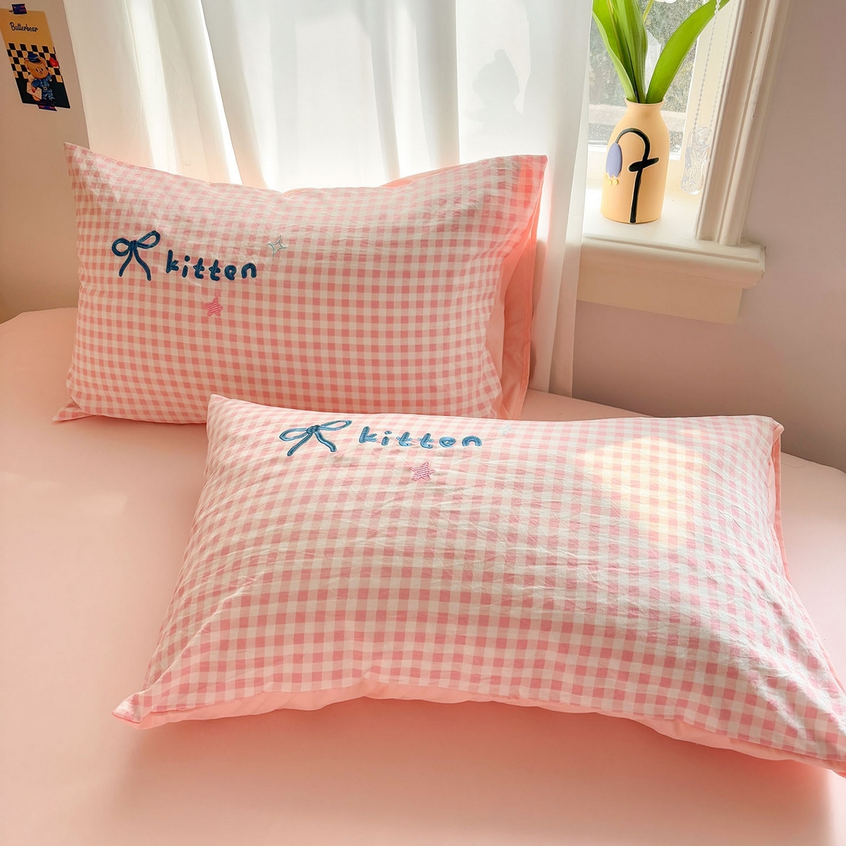 91家纺网 家纺一手货源 找家纺 2026新款卡通刺绣四件套水洗棉毛巾绣三件套学生宿舍被套床笠贴布绣