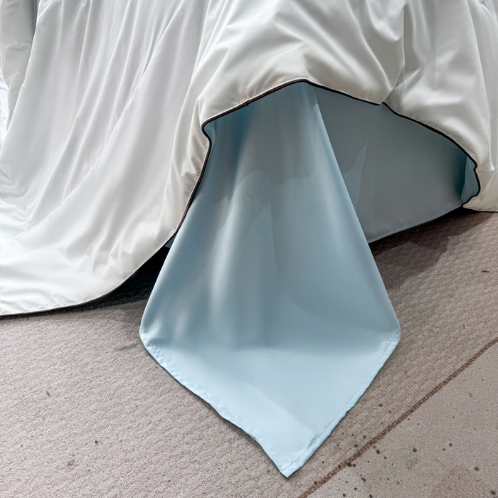 91家纺网 家纺一手货源 找家纺 蕾诺家纺 2026新款冰丝烫画夏被空调被夏凉被 被子被芯 浅蓝白