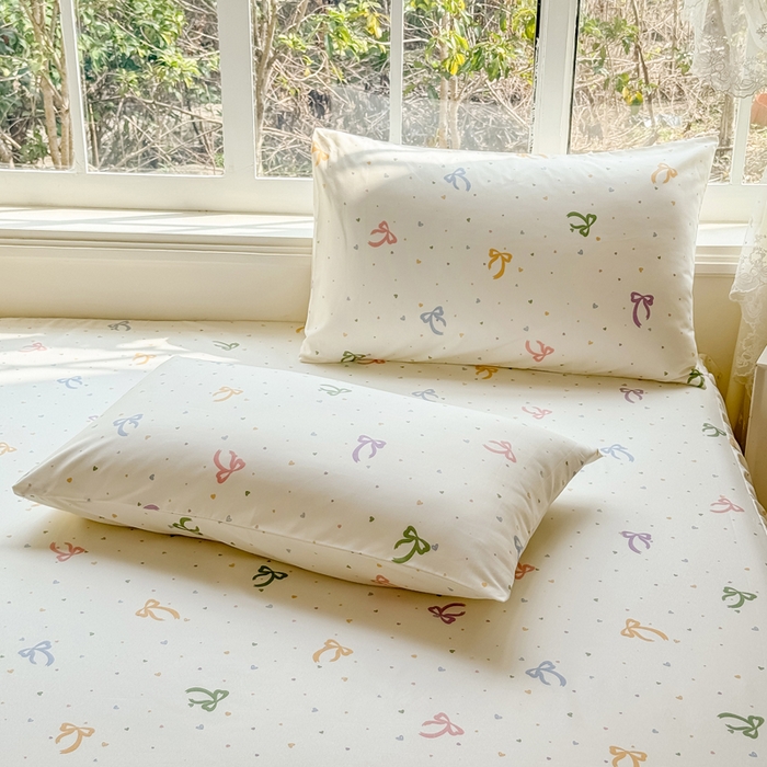 91家纺网 家纺一手货源 找家纺 莎臣豹 2026新款植物羊绒单品单件单床裙可配床裙三件套彩虹结