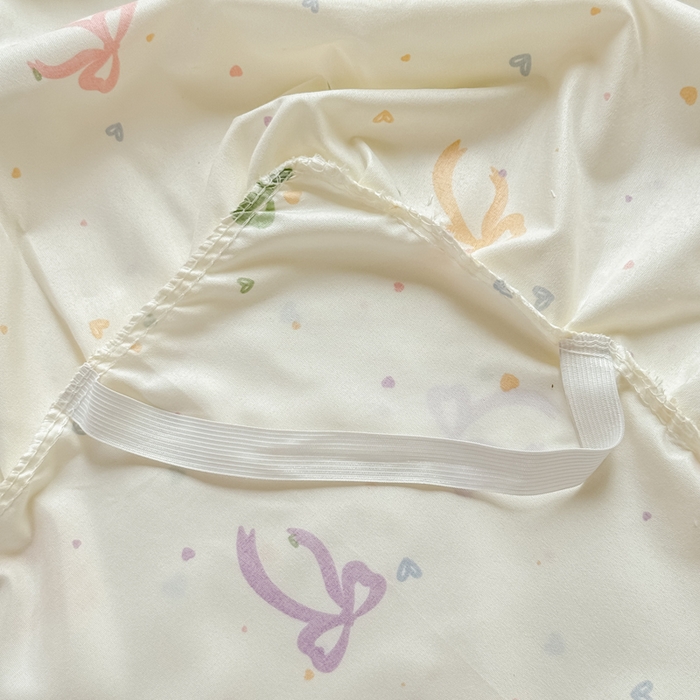 91家纺网 家纺一手货源 找家纺 莎臣豹 2026新款植物羊绒单品单件单床裙可配床裙三件套彩虹结