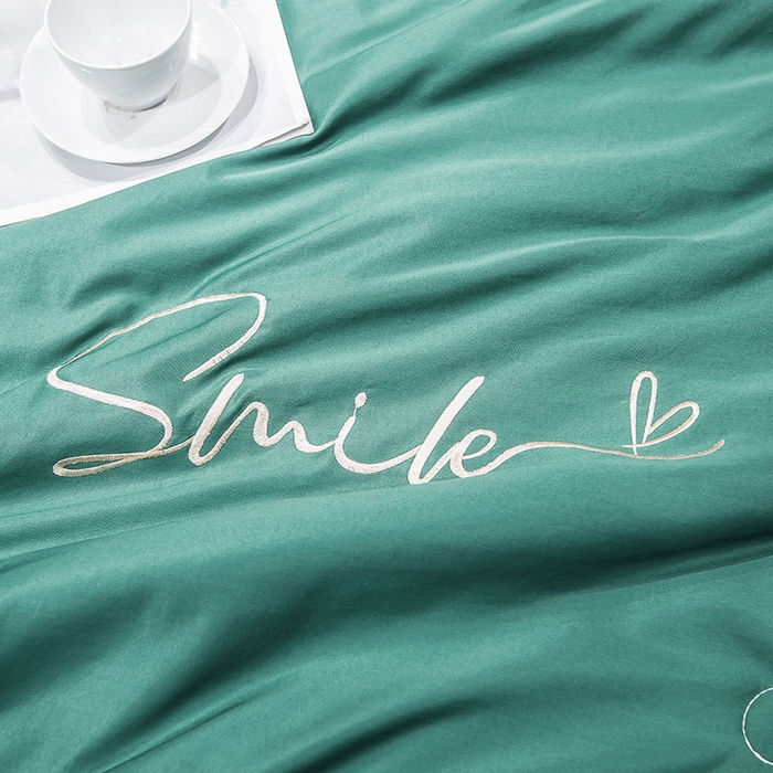 91家纺网 家纺一手货源 找家纺 （总）蕾诺家纺 2026新款冰丝刺绣真丝轻奢简约夏被 被子被芯