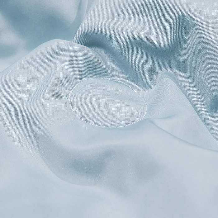 91家纺网 家纺一手货源 找家纺 蕾诺家纺 2026新款冰丝刺绣真丝轻奢简约夏被 被子被芯 潮流-繁星蓝