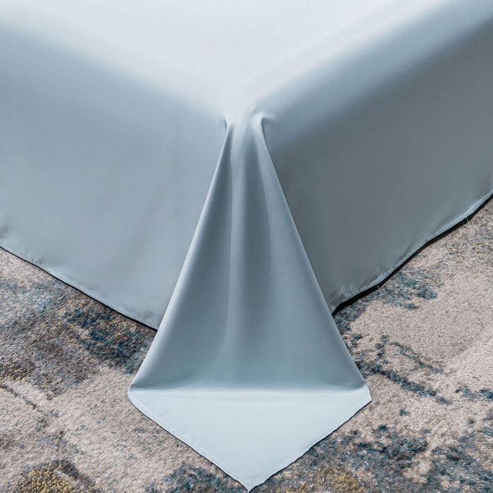 91家纺网 家纺一手货源 找家纺 蕾诺家纺 2026新款冰丝刺绣真丝轻奢简约夏被 被子被芯 潮流-繁星蓝