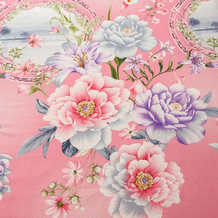 91家纺网 家纺一手货源 找家纺 莎臣豹 2026新款植物羊绒单品单件单床裙可配床裙三件套花房迷香粉