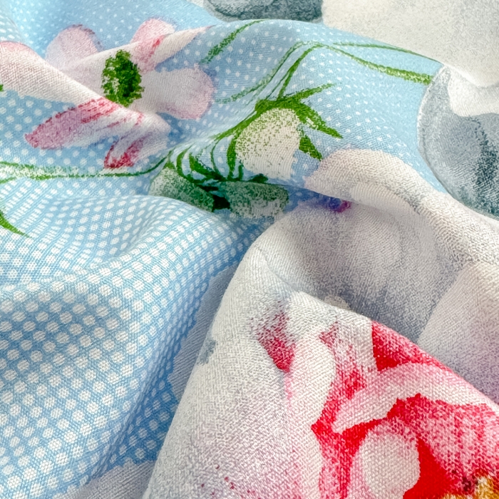 91家纺网 家纺一手货源 找家纺 莎臣豹 2026新款植物羊绒单品单件单床裙可配床裙三件套花房迷香蓝