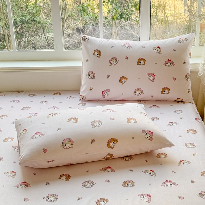 91家纺网 家纺一手货源 找家纺 莎臣豹 2026新款植物羊绒单品单件单床裙可配床裙三件套可爱多糖