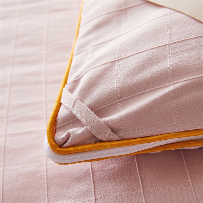 91家纺网 家纺一手货源 找家纺 小禹仔家纺 2026新款全棉提花蚕丝被拉链二合一子母被冬被春秋被夏被被子被芯加厚棉被 柔肤粉