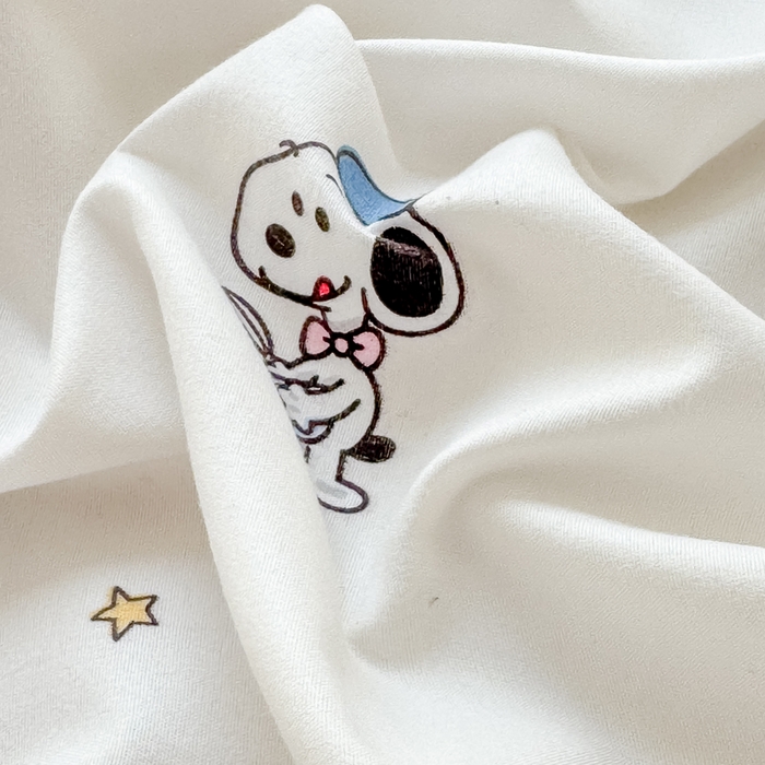 91家纺网 家纺一手货源 找家纺 莎臣豹 2026新款植物羊绒单品单件单床裙可配床裙三件套可爱努比