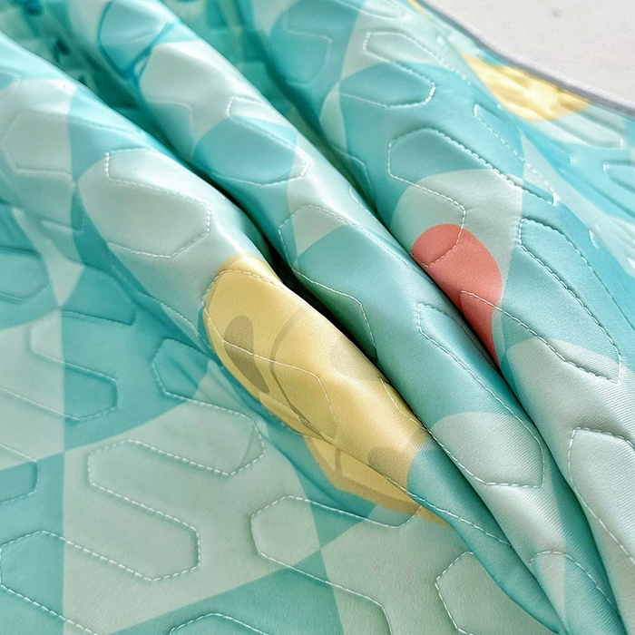 91家纺网 家纺一手货源 找家纺 佳鸿家纺 2026新款卡通乳胶凉席二件套三件套冰丝软席空调席跨境爆款 恐龙