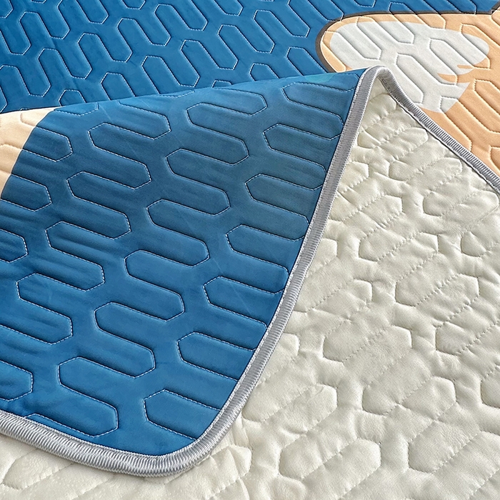 91家纺网 家纺一手货源 找家纺 佳鸿家纺 2026新款卡通乳胶凉席二件套三件套冰丝软席空调席跨境爆款 柯基