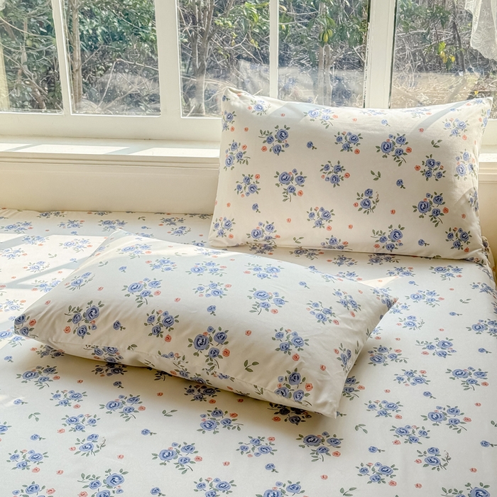 91家纺网 家纺一手货源 找家纺 莎臣豹 2026新款植物羊绒单品单件单床裙可配床裙三件套晴空花海