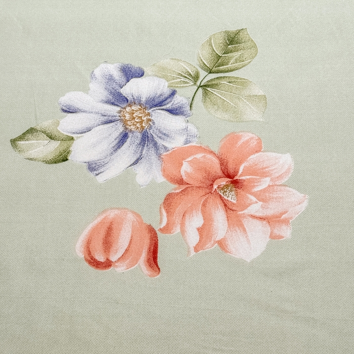 91家纺网 家纺一手货源 找家纺 莎臣豹 2026新款植物羊绒单品单件单床裙可配床裙三件套诗情画意绿