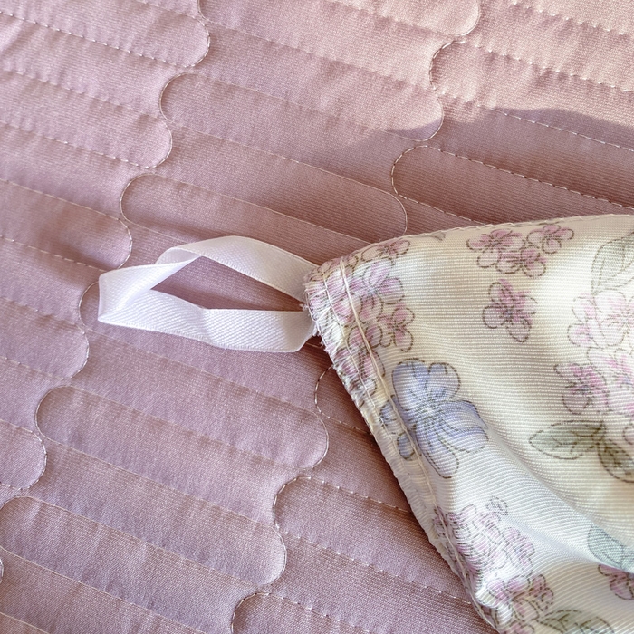 91家纺网 家纺一手货源 找家纺 仟网汇 2026新款A类赫本针织双层纱床盖四件套床盖夏被四件套 绮梦