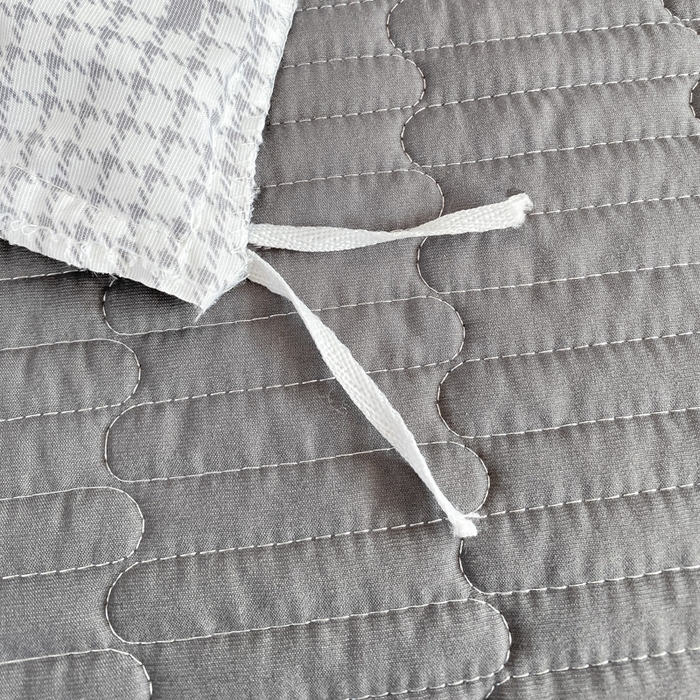 91家纺网 家纺一手货源 找家纺 仟网汇 2026新款A类赫本针织双层纱床盖四件套床盖夏被四件套 小香风