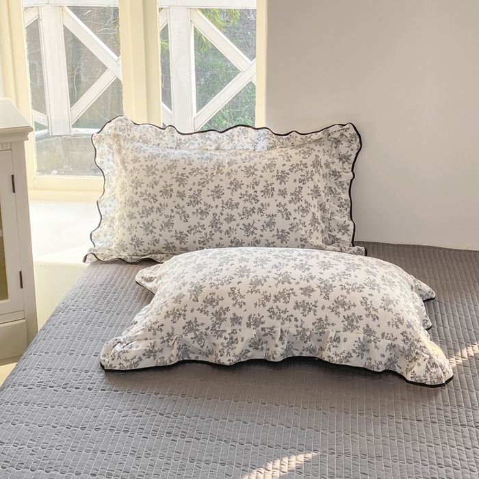 91家纺网 家纺一手货源 找家纺 仟网汇 2026新款A类赫本针织双层纱床盖四件套床盖夏被四件套 蔓枝