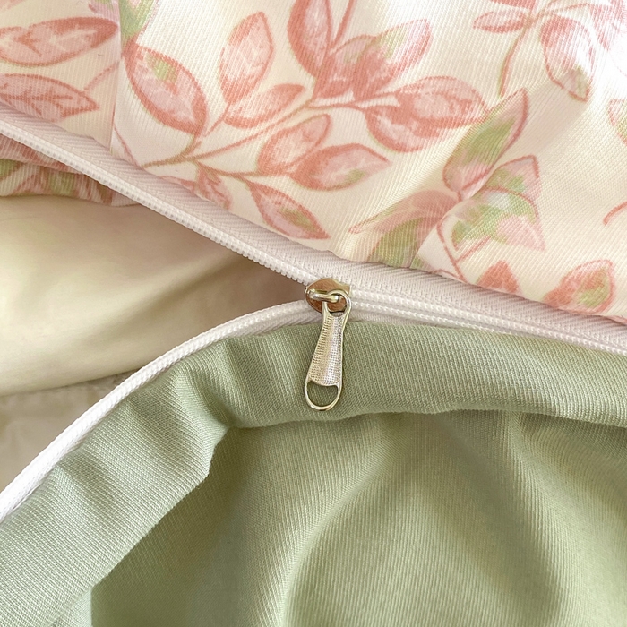 91家纺网 家纺一手货源 找家纺 仟网汇 2026新款A类赫本针织双层纱床盖四件套床盖夏被四件套 沐晴