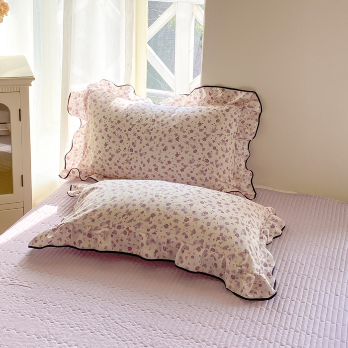 91家纺网 家纺一手货源 找家纺 仟网汇 2026新款A类赫本针织双层纱床盖四件套床盖夏被四件套 倾心