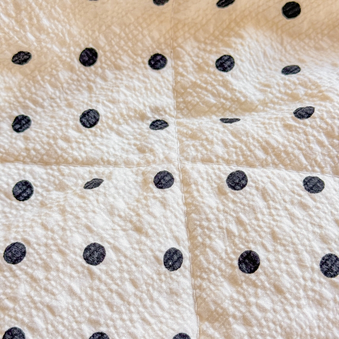 91家纺网 家纺一手货源 找家纺 梵希雅 2026新款泡芙纱床盖夏被四件套 波点