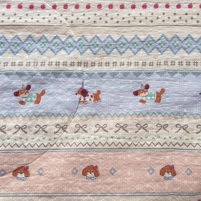 91家纺网 家纺一手货源 找家纺 梵希雅 2026新款泡芙纱床盖夏被四件套 费尔岛小狗