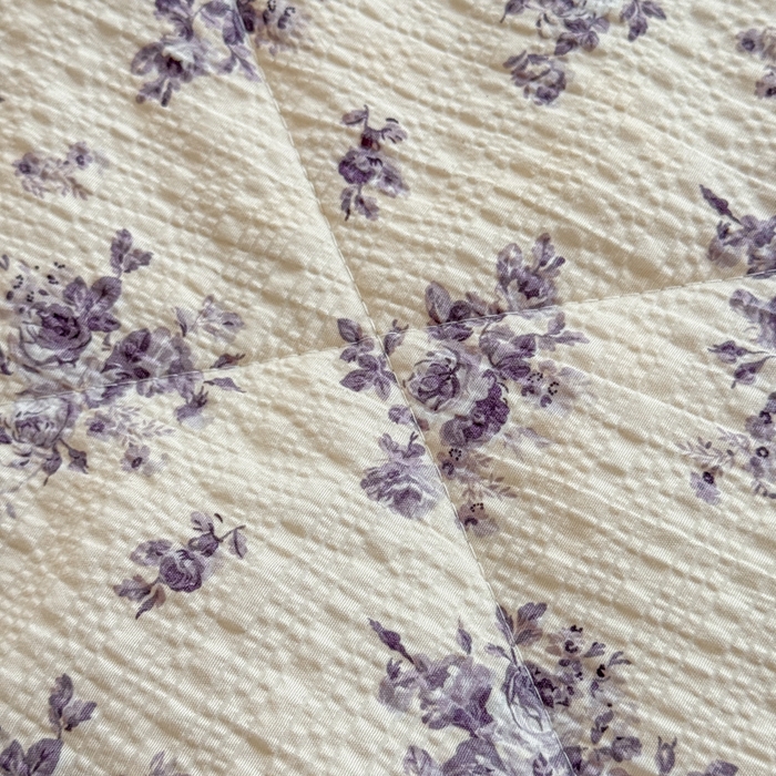 91家纺网 家纺一手货源 找家纺 梵希雅 2026新款泡芙纱床盖夏被四件套 若汐