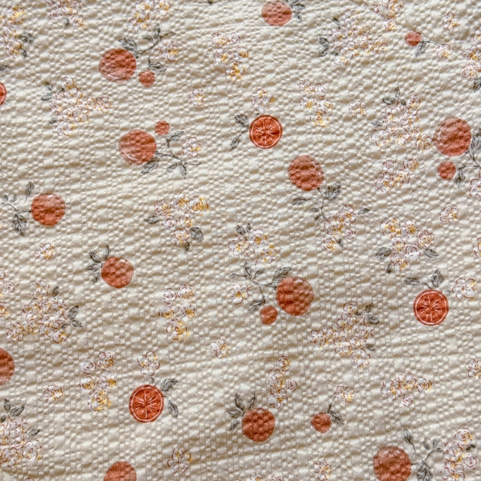 91家纺网 家纺一手货源 找家纺 梵希雅 2026新款泡芙纱床盖夏被四件套 柿柿如意