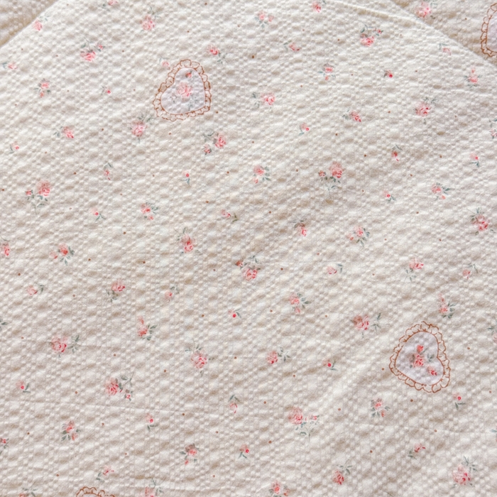 91家纺网 家纺一手货源 找家纺 梵希雅 2026新款泡芙纱床盖夏被四件套 甜桃心