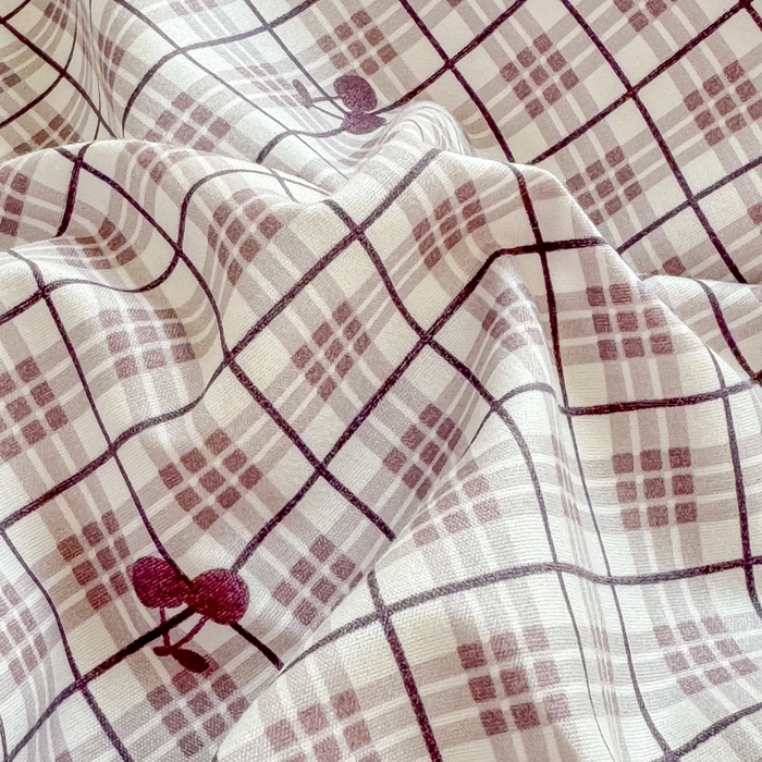 91家纺网 家纺一手货源 找家纺 莎臣豹 2026新款植物羊绒单品单件单床裙可配床裙三件套乌梅樱桃