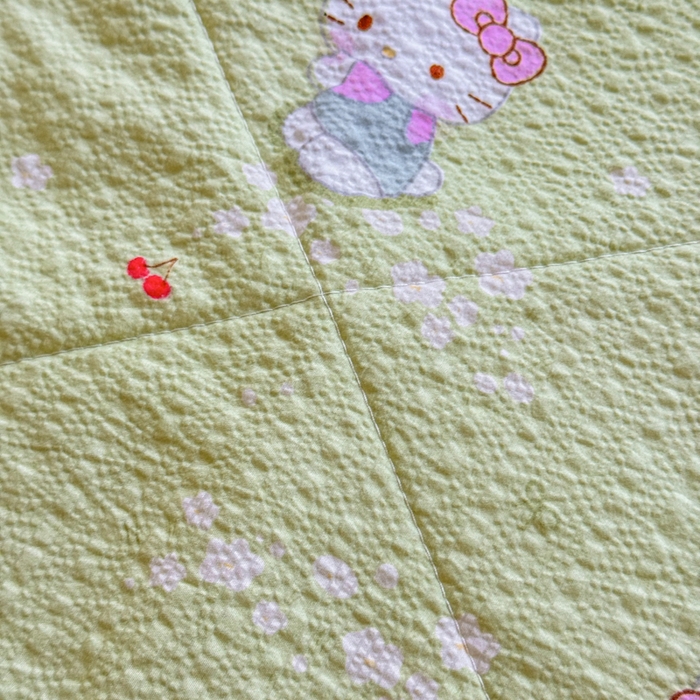 91家纺网 家纺一手货源 找家纺 梵希雅 2026新款泡芙纱床盖夏被四件套 小猫拉车