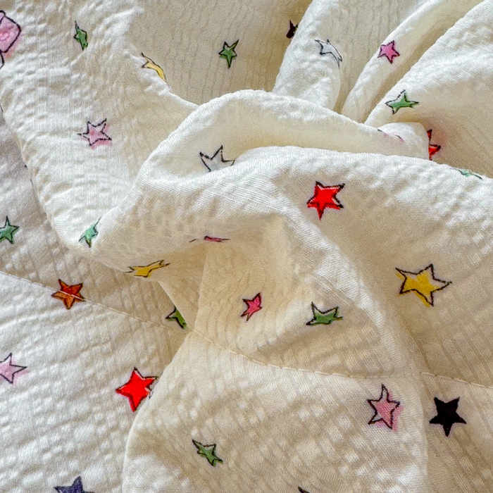 91家纺网 家纺一手货源 找家纺 梵希雅 2026新款泡芙纱床盖夏被四件套 星晴