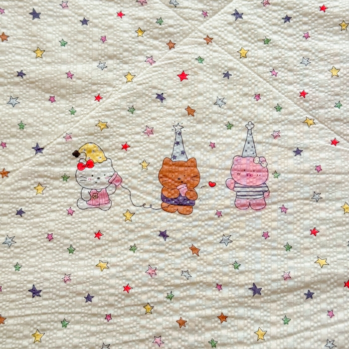 91家纺网 家纺一手货源 找家纺 梵希雅 2026新款泡芙纱床盖夏被四件套 星晴