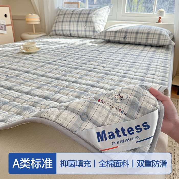 91家纺网 家纺一手货源 找家纺 （总）丽诺床垫 2026新款全棉抑菌防滑床褥床垫熊熊漫歌