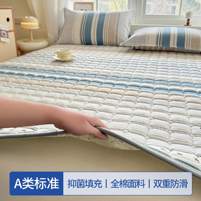 91家纺网 家纺一手货源 找家纺 （总）丽诺床垫 2026新款全棉抑菌防滑床褥床垫熊熊漫歌