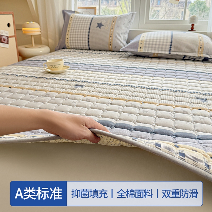 91家纺网 家纺一手货源 找家纺 （总）丽诺床垫 2026新款全棉抑菌防滑床褥床垫星眠小熊