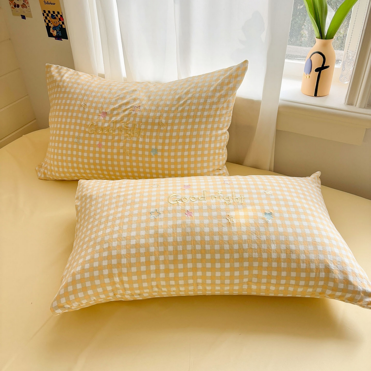 91家纺网 家纺一手货源 找家纺 我心家纺 2026新款卡通刺绣四件套 小萌宝-黄