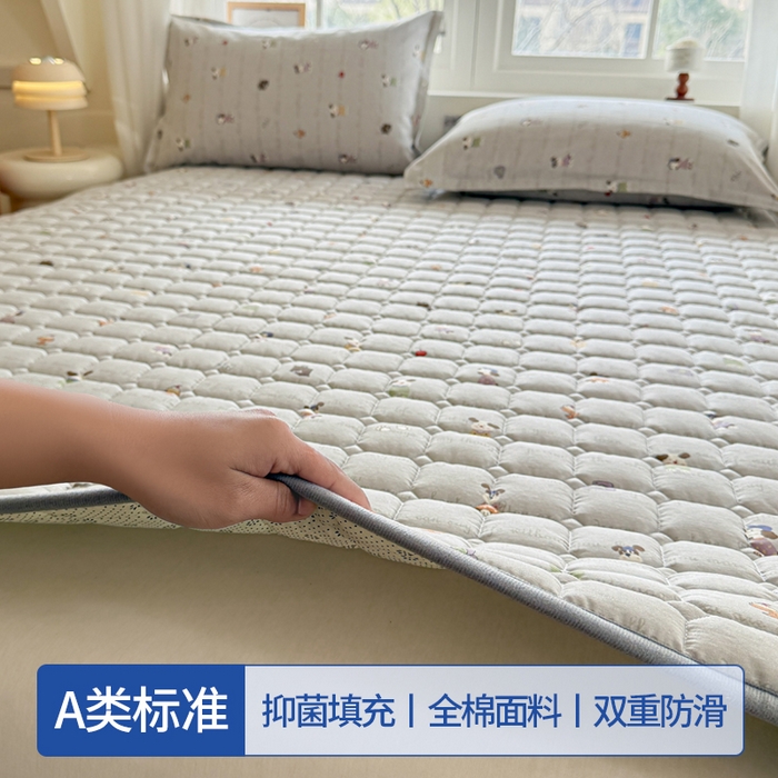 91家纺网 家纺一手货源 找家纺 （总）丽诺床垫 2026新款全棉抑菌防滑床褥床垫活力小柴