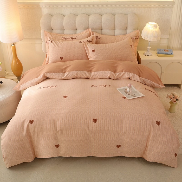 91家纺网 家纺一手货源 找家纺 【电商上传专用，4个尺寸，全部齐全】幸嘉轩 2026新款全棉纯棉喷气加厚磨毛四件套