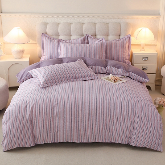 91家纺网 家纺一手货源 找家纺 【电商上传专用，4个尺寸，全部齐全】幸嘉轩 2026新款全棉纯棉喷气加厚磨毛四件套