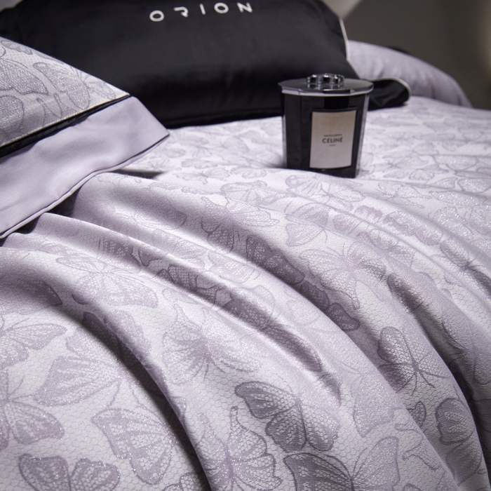 91家纺网 家纺一手货源 找家纺 （总）金奇达家纺 2026新款丝光色织提花四件套-蝶梦浮光系列（标准号全网控价（折后券后）不低于359元 会员减50）