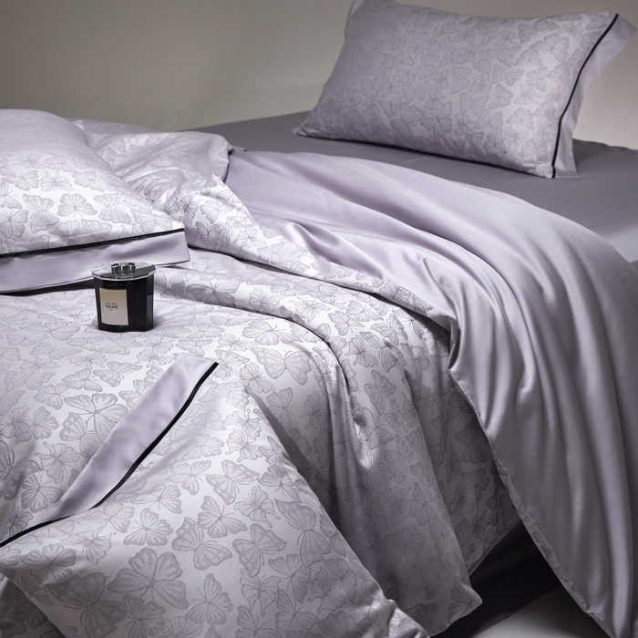 91家纺网 家纺一手货源 找家纺 （总）金奇达家纺 2026新款丝光色织提花四件套-蝶梦浮光系列（标准号全网控价（折后券后）不低于359元 会员减50）